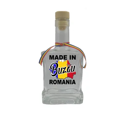 Made in buzau romania, sticla cu mesaj plata, 500 ml, model divgs179 06 17